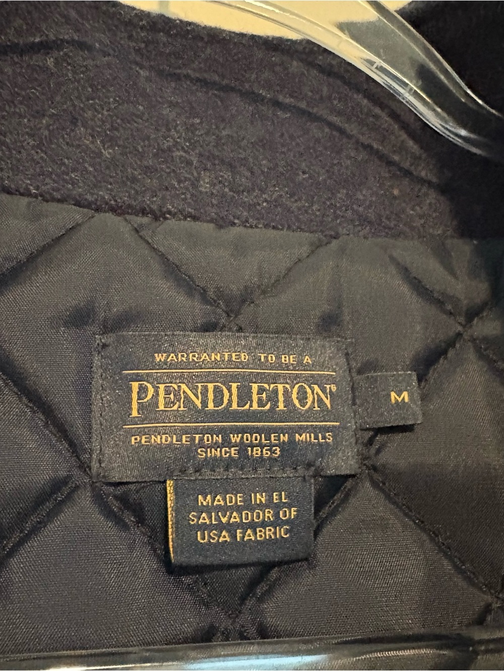 Pendleton camp stripe wool quilted jacket - Picture 7 of 8